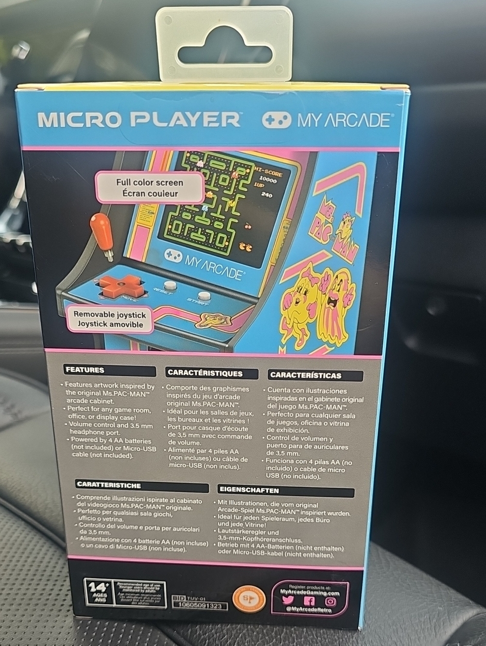 Arcade Ms. Pac-Man Micro Player Retro Arcade - Blue - Picture 4 of 4